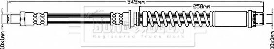 Borg & Beck BBH7183 - Flexible de frein cwaw.fr