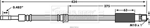 Borg & Beck BBH7854 - Flexible de frein cwaw.fr