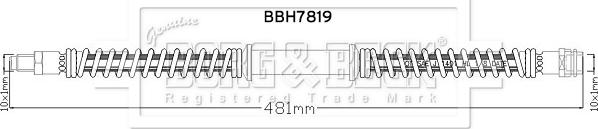 Borg & Beck BBH7819 - Flexible de frein cwaw.fr