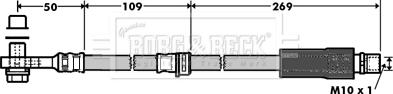 Borg & Beck BBH7359 - Flexible de frein cwaw.fr