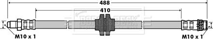 Borg & Beck BBH7364 - Flexible de frein cwaw.fr