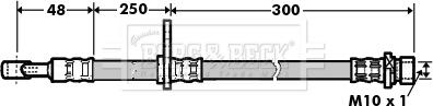 Borg & Beck BBH7362 - Flexible de frein cwaw.fr