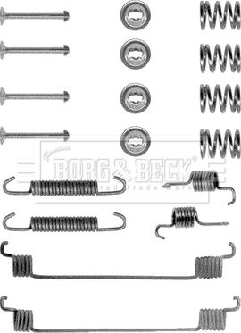 Borg & Beck BBK6048 - Kit d'accessoires, mâchoire de frein cwaw.fr