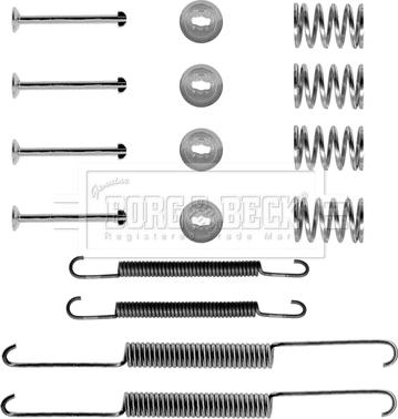 Borg & Beck BBK6114 - Kit d'accessoires, mâchoire de frein cwaw.fr