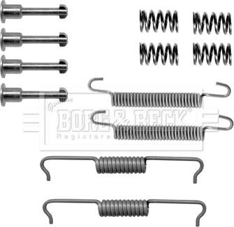 Borg & Beck BBK6177 - Kit d'accessoires, mâchoires de frein de stationnement cwaw.fr