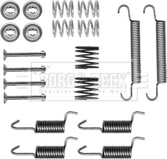 Borg & Beck BBK6324 - Kit d'accessoires, mâchoires de frein de stationnement cwaw.fr