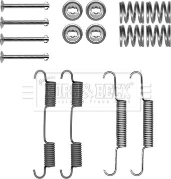 Borg & Beck BBK6322 - Kit d'accessoires, mâchoires de frein de stationnement cwaw.fr