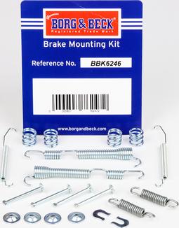 Borg & Beck BBK6246 - Kit d'accessoires, mâchoire de frein cwaw.fr