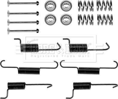 Borg & Beck BBK6270 - Kit d'accessoires, mâchoires de frein de stationnement cwaw.fr