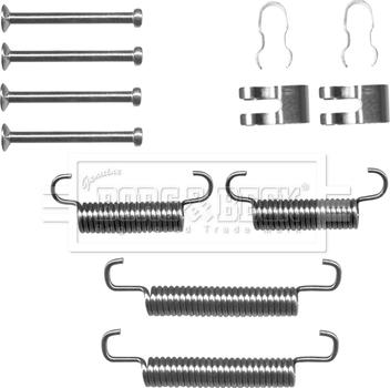 Borg & Beck BBK6278 - Kit d'accessoires, mâchoires de frein de stationnement cwaw.fr