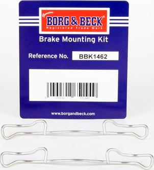 Borg & Beck BBK1462 - Kit d'accessoires, plaquette de frein à disque cwaw.fr