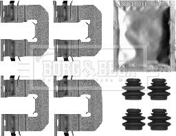 Borg & Beck BBK1488 - Kit d'accessoires, plaquette de frein à disque cwaw.fr