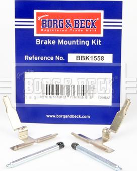 Borg & Beck BBK1558 - Kit d'accessoires, plaquette de frein à disque cwaw.fr