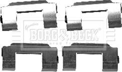 Borg & Beck BBK1583 - Kit d'accessoires, plaquette de frein à disque cwaw.fr