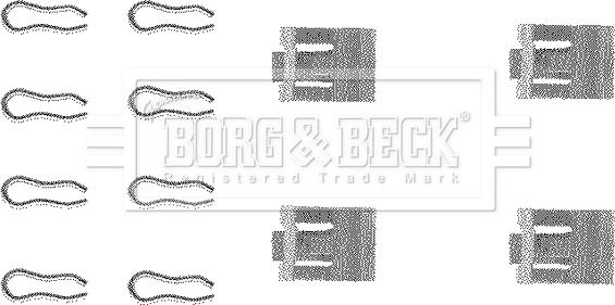 Borg & Beck BBK1001 - Kit d'accessoires, plaquette de frein à disque cwaw.fr