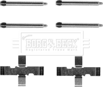 Borg & Beck BBK1033 - Kit d'accessoires, plaquette de frein à disque cwaw.fr