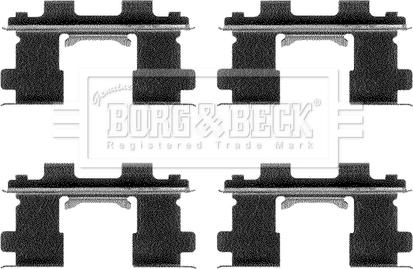 Borg & Beck BBK1114 - Kit d'accessoires, plaquette de frein à disque cwaw.fr