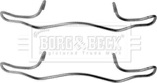 Borg & Beck BBK1180 - Kit d'accessoires, plaquette de frein à disque cwaw.fr