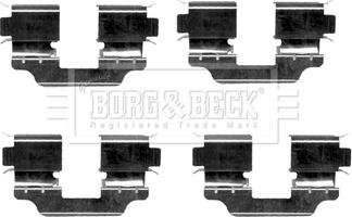 Borg & Beck BBK1326 - Kit d'accessoires, plaquette de frein à disque cwaw.fr