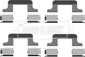 Borg & Beck BBK1254 - Kit d'accessoires, plaquette de frein à disque cwaw.fr