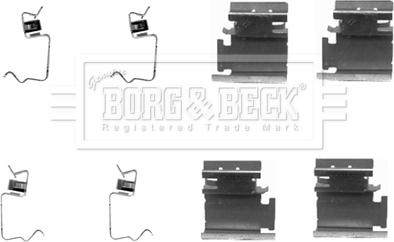 Borg & Beck BBK1204 - Kit d'accessoires, plaquette de frein à disque cwaw.fr