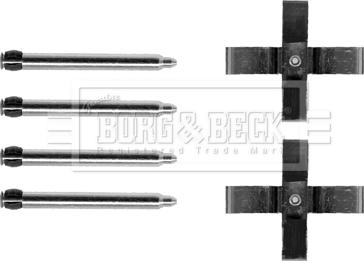 Borg & Beck BBK1200 - Kit d'accessoires, plaquette de frein à disque cwaw.fr