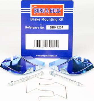 Borg & Beck BBK1207 - Kit d'accessoires, plaquette de frein à disque cwaw.fr