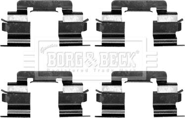 Borg & Beck BBK1275 - Kit d'accessoires, plaquette de frein à disque cwaw.fr