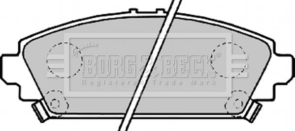 Borg & Beck BBP1995 - Kit de plaquettes de frein, frein à disque cwaw.fr