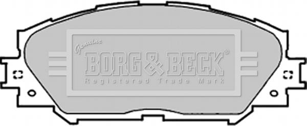 Borg & Beck BBP1991 - Kit de plaquettes de frein, frein à disque cwaw.fr