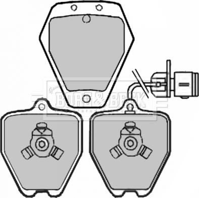 Borg & Beck BBP1944 - Kit de plaquettes de frein, frein à disque cwaw.fr