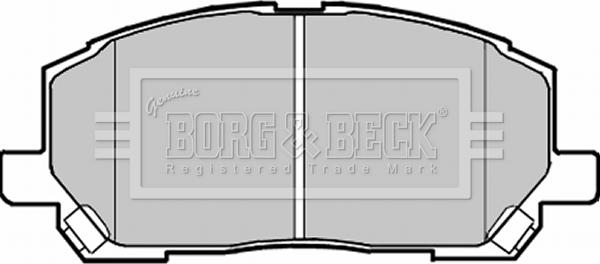 Borg & Beck BBP1951 - Kit de plaquettes de frein, frein à disque cwaw.fr