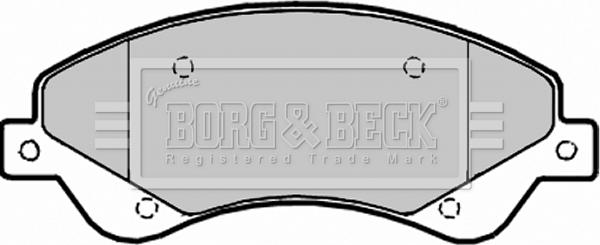 Borg & Beck BBP1965 - Kit de plaquettes de frein, frein à disque cwaw.fr