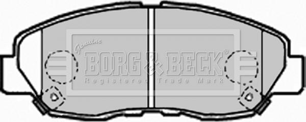 Borg & Beck BBP1962 - Kit de plaquettes de frein, frein à disque cwaw.fr