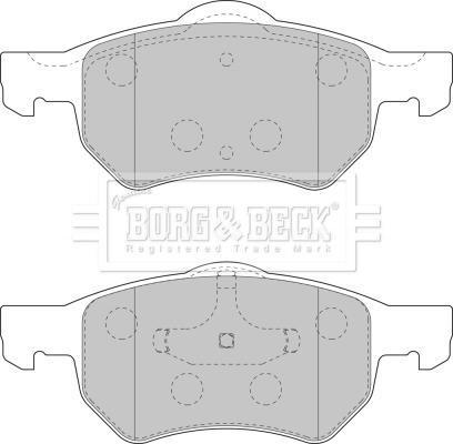 Borg & Beck BBP1902 - Kit de plaquettes de frein, frein à disque cwaw.fr