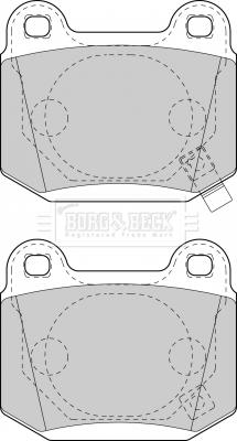 Borg & Beck BBP1907 - Kit de plaquettes de frein, frein à disque cwaw.fr