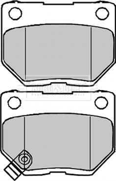 Borg & Beck BBP1984 - Kit de plaquettes de frein, frein à disque cwaw.fr