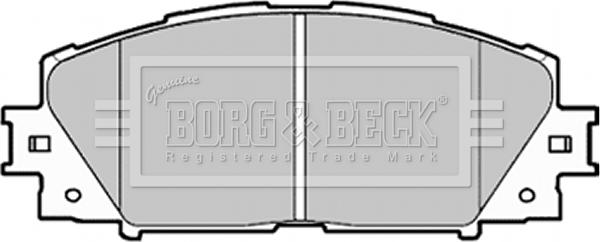 Borg & Beck BBP1987 - Kit de plaquettes de frein, frein à disque cwaw.fr