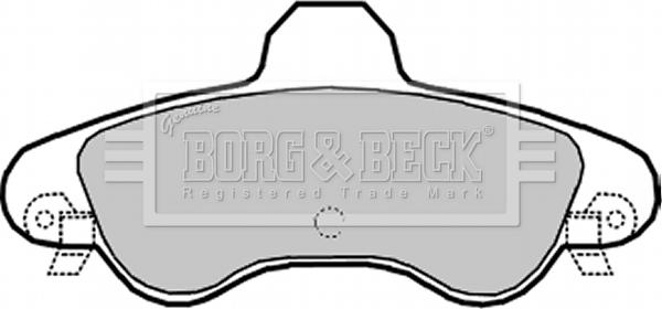 Borg & Beck BBP1934 - Kit de plaquettes de frein, frein à disque cwaw.fr