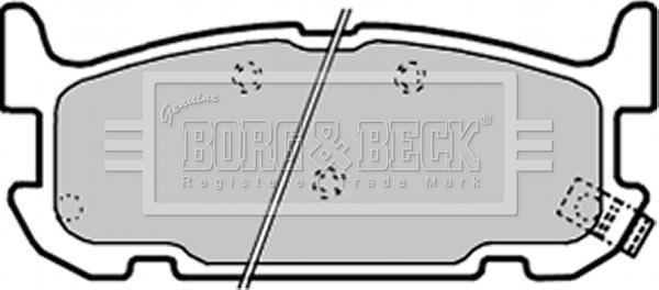 Borg & Beck BBP1936 - Kit de plaquettes de frein, frein à disque cwaw.fr