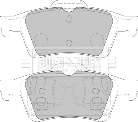 Borg & Beck BBP1938 - Kit de plaquettes de frein, frein à disque cwaw.fr