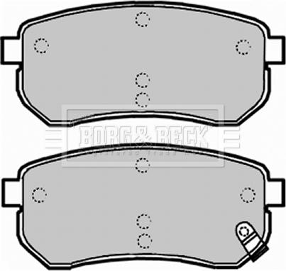 Borg & Beck BBP1932 - Kit de plaquettes de frein, frein à disque cwaw.fr