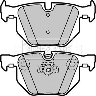 Borg & Beck BBP1937 - Kit de plaquettes de frein, frein à disque cwaw.fr