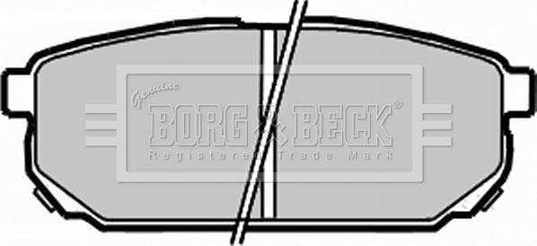 Borg & Beck BBP1925 - Kit de plaquettes de frein, frein à disque cwaw.fr