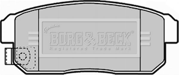 Borg & Beck BBP1921 - Kit de plaquettes de frein, frein à disque cwaw.fr