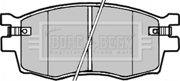 Borg & Beck BBP1923 - Kit de plaquettes de frein, frein à disque cwaw.fr