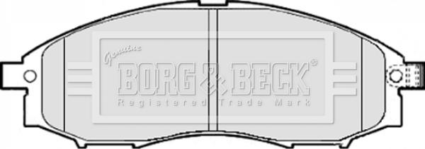 Borg & Beck BBP1922 - Kit de plaquettes de frein, frein à disque cwaw.fr