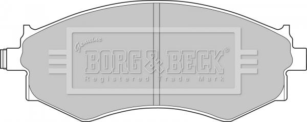 Borg & Beck BBP1494 - Kit de plaquettes de frein, frein à disque cwaw.fr