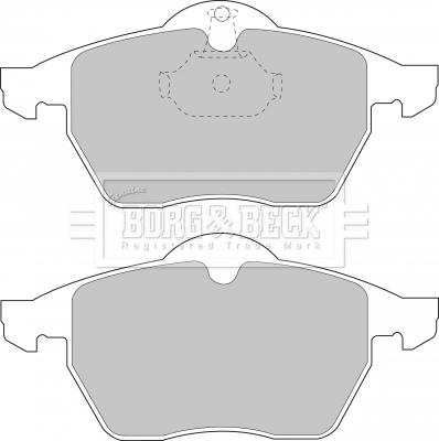 Borg & Beck BBP1444 - Kit de plaquettes de frein, frein à disque cwaw.fr