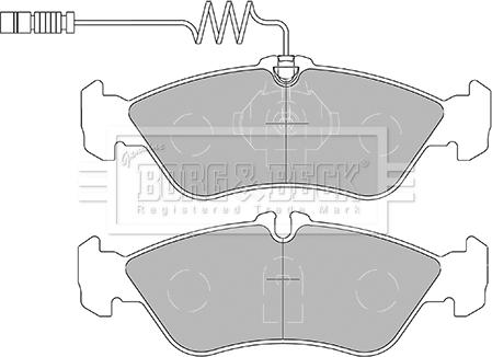 Borg & Beck BBP1445 - Kit de plaquettes de frein, frein à disque cwaw.fr